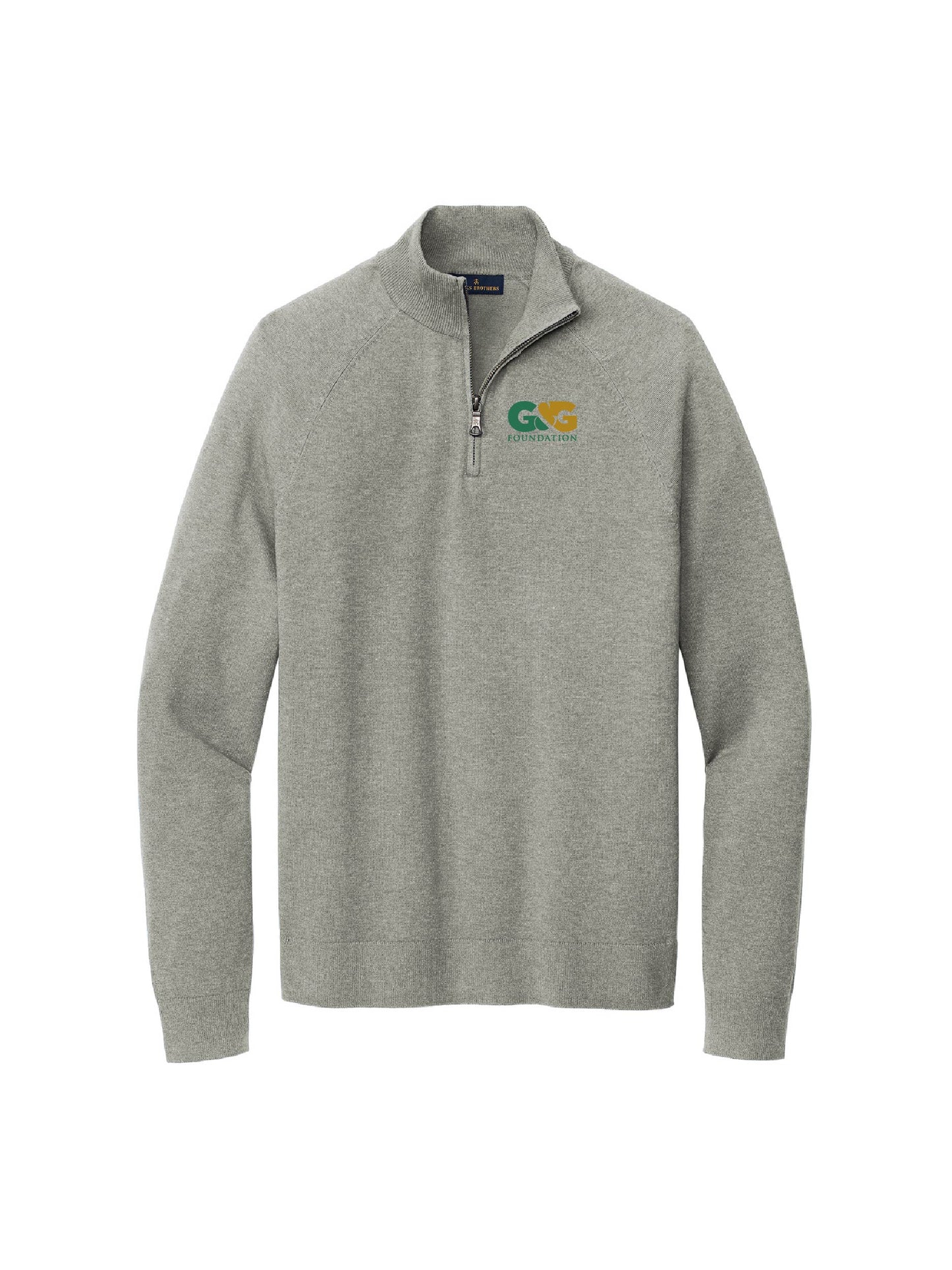 GGF203. Brooks Brothers® Cotton Stretch 1/4-Zip Sweater