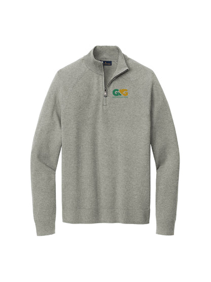 GGF203. Brooks Brothers® Cotton Stretch 1/4-Zip Sweater