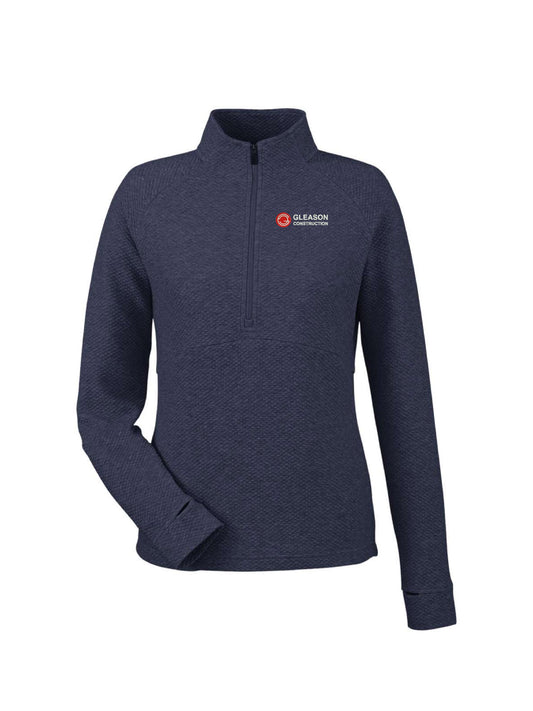 GLCO210. North End Women's Spirit Textured 1/4-Zip Pullover