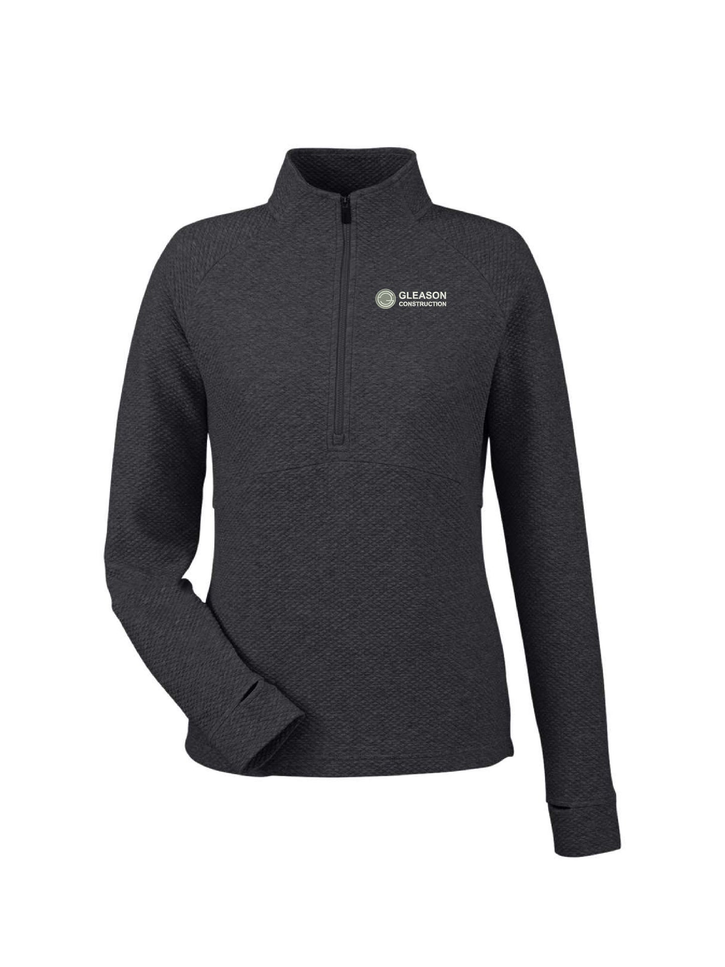 GLCO210. North End Women's Spirit Textured 1/4-Zip Pullover