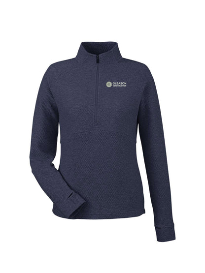 GLCO210. North End Women's Spirit Textured 1/4-Zip Pullover