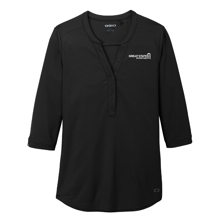 GSC121. OGIO ® Ladies Jewel Henley