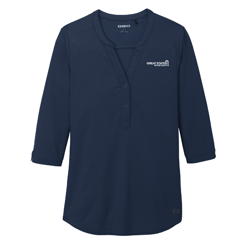 GSC121. OGIO ® Ladies Jewel Henley