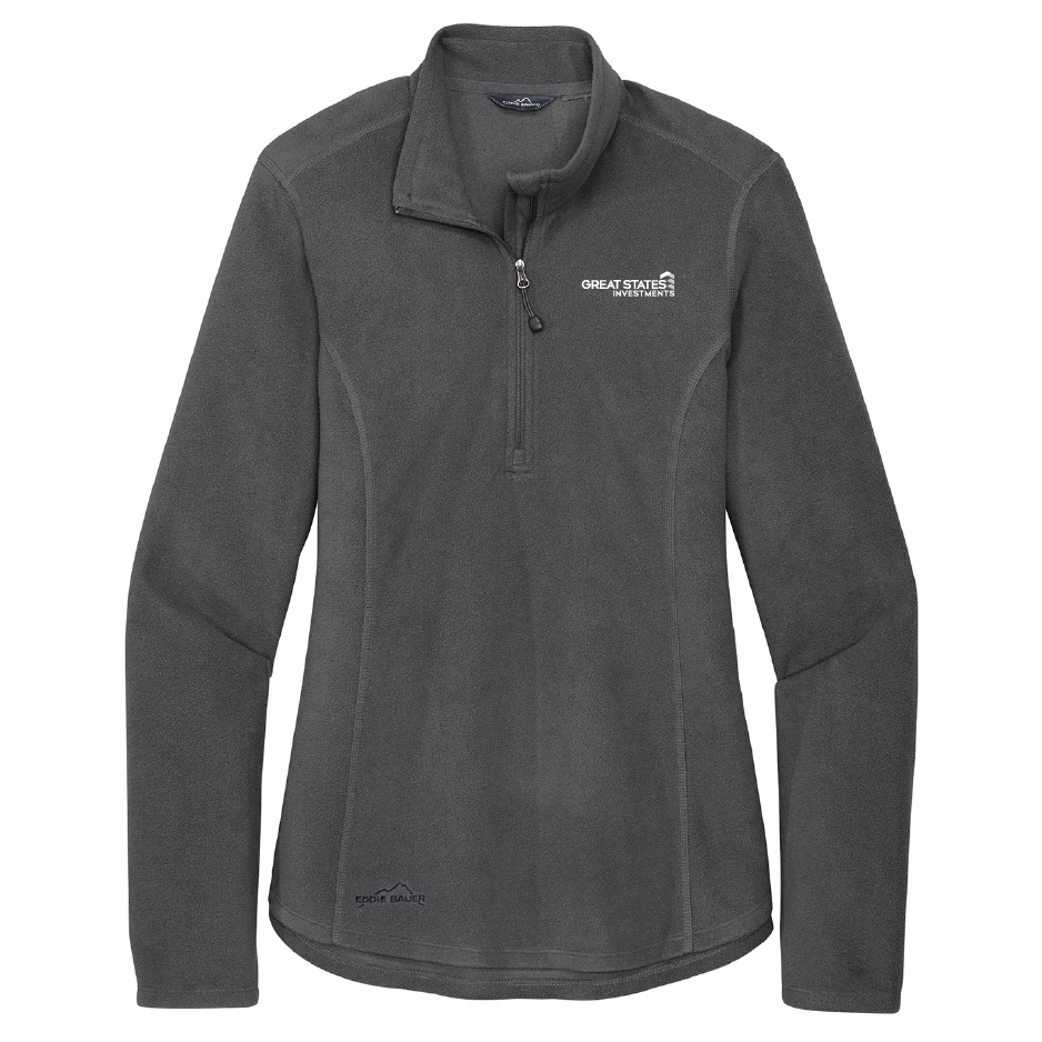 GSC128. Eddie Bauer® Ladies 1/2-Zip Microfleece Jacket