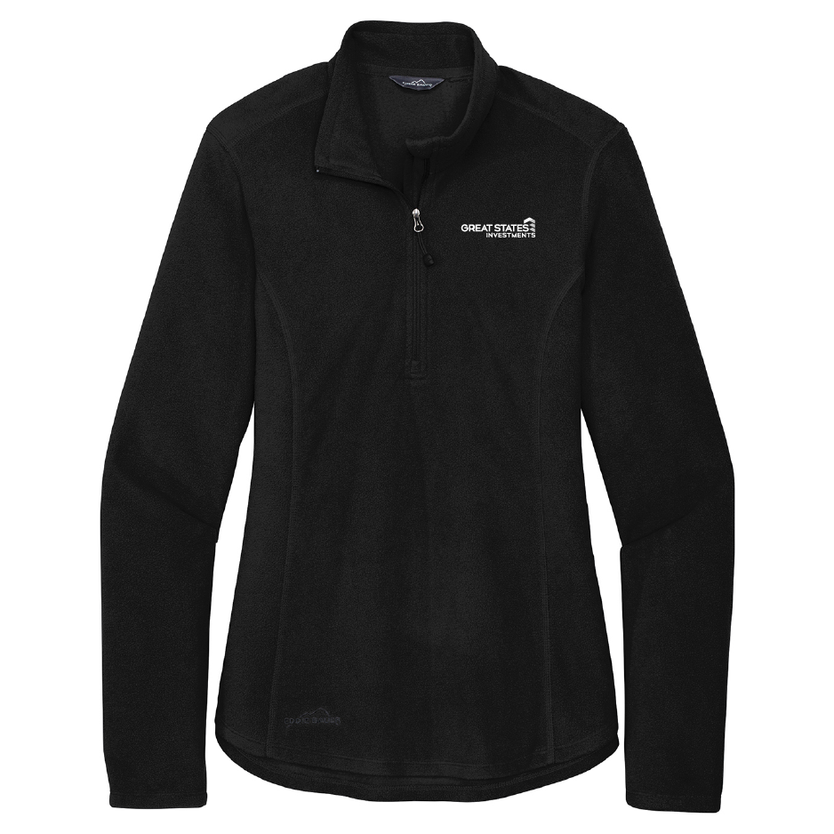GSC128. Eddie Bauer® Ladies 1/2-Zip Microfleece Jacket