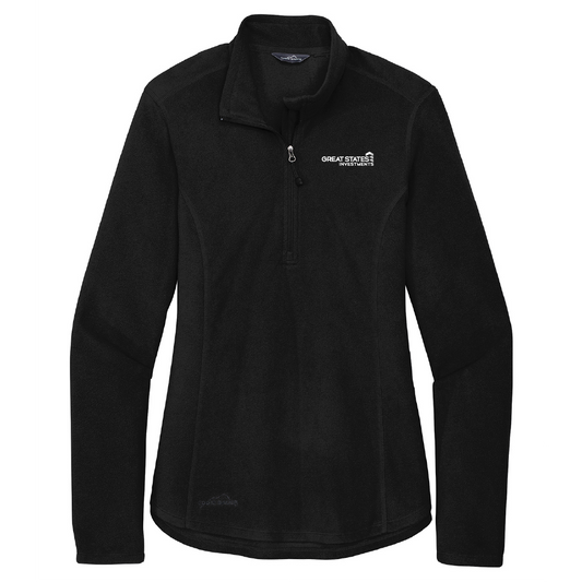 GSC128. Eddie Bauer® Ladies 1/2-Zip Microfleece Jacket