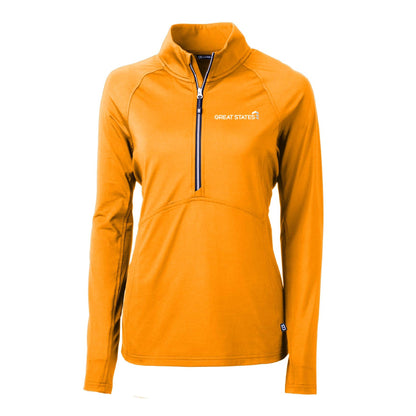 GSC131. Cutter & Buck Adapt Eco Knit Stretch Recycled Women's Half Zip Pullover