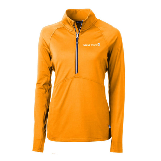 GSC131. Cutter & Buck Adapt Eco Knit Stretch Recycled Women's Half Zip Pullover