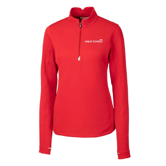 GSC132. Cutter & Buck Traverse Stretch Quarter Zip Women's Pullover