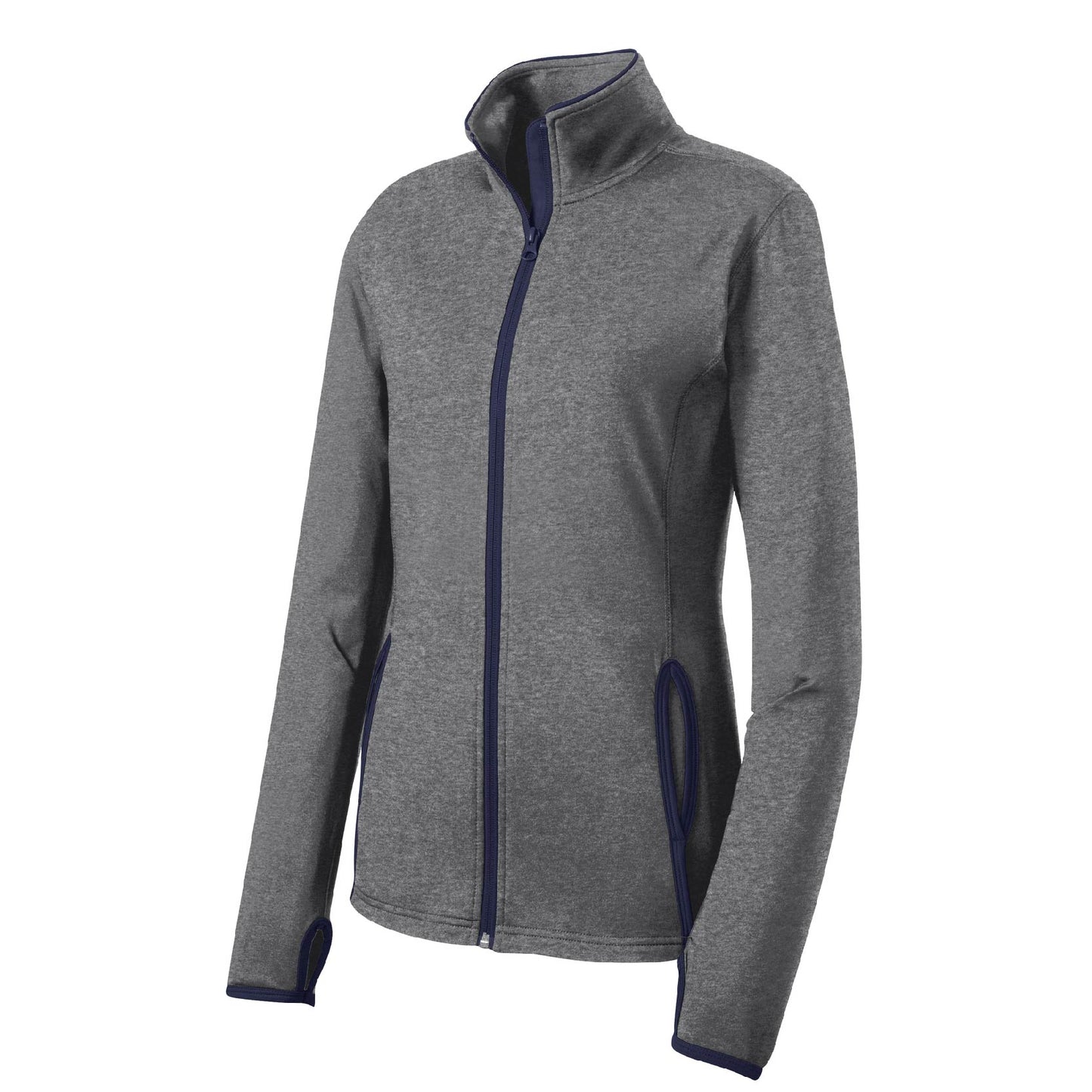 GSC109. Sport-Tek® Ladies' Sport-Wick® Stretch Contrast Full-Zip Jacket
