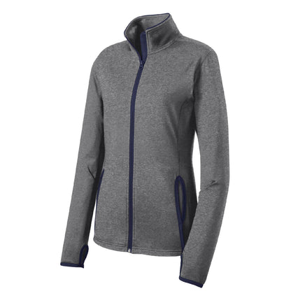 GSC109. Sport-Tek® Ladies' Sport-Wick® Stretch Contrast Full-Zip Jacket