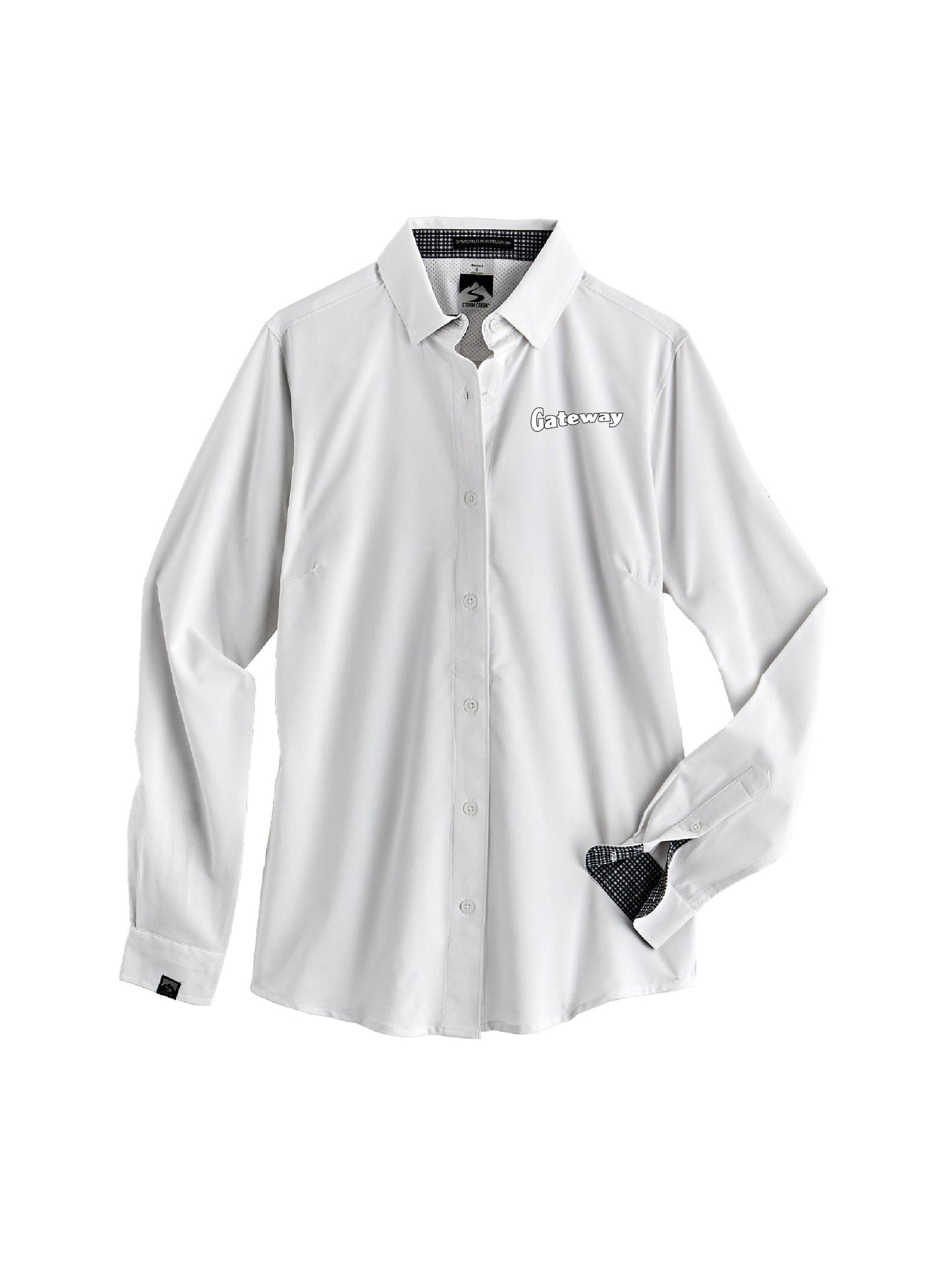 GW102. Women's Influencer 4-Way Strech Solid Woven Shirt