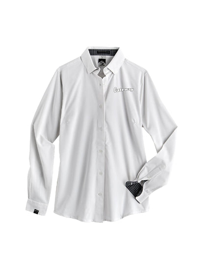 GW102. Women's Influencer 4-Way Strech Solid Woven Shirt