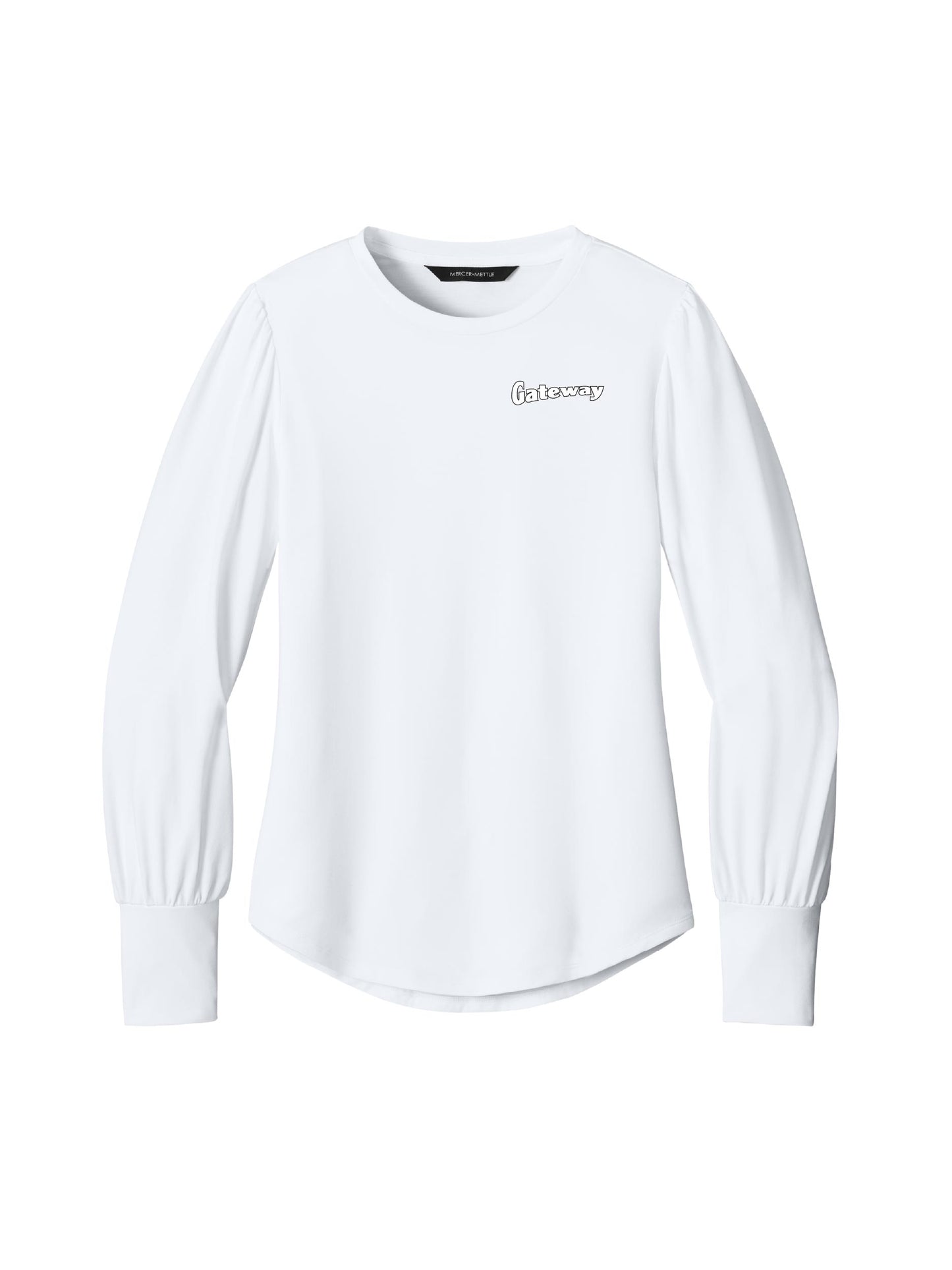 GW103. Mercer+Mettle Women's Stretch Jersey Long Sleeve Blouson Top