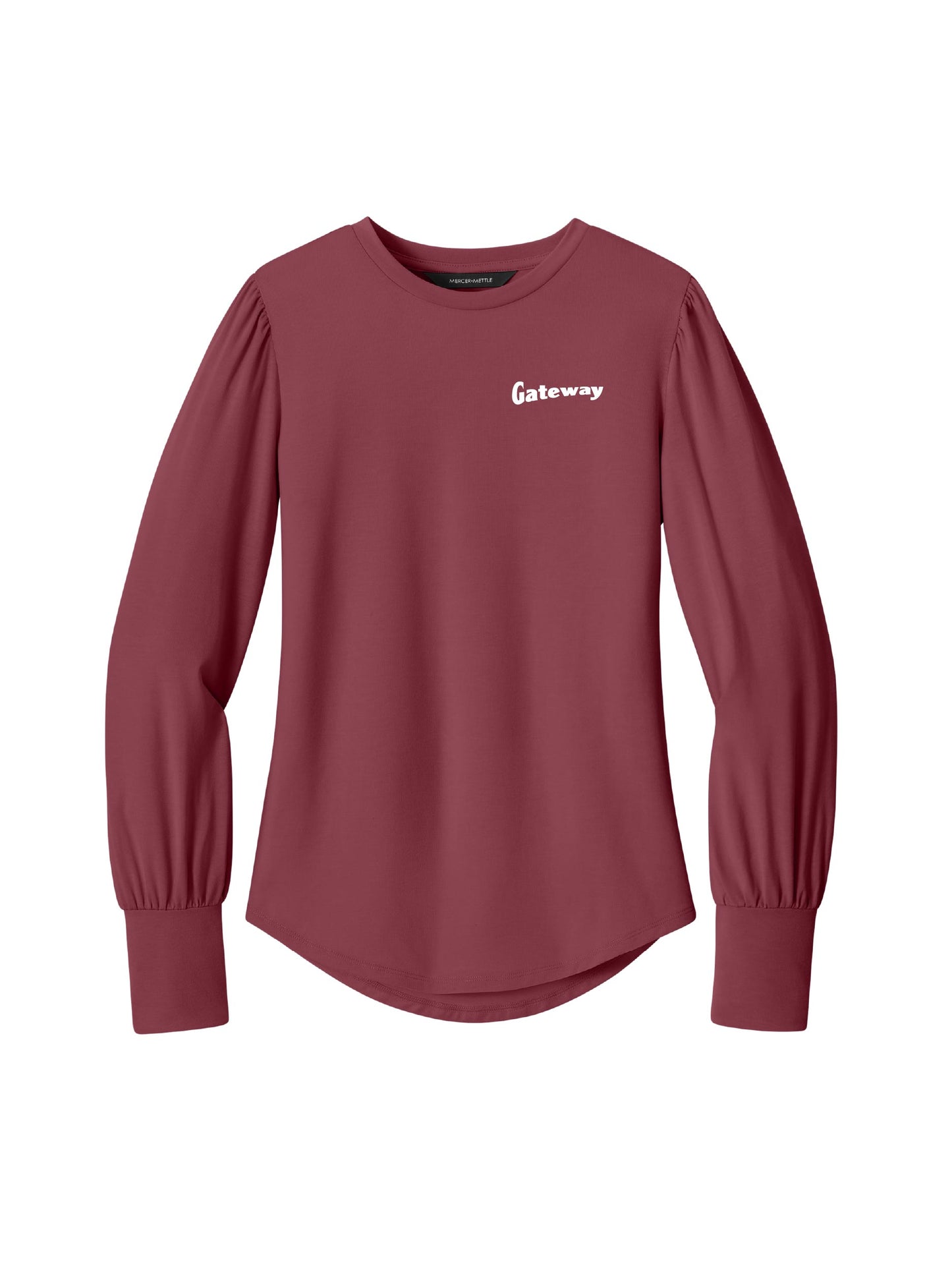 GW103. Mercer+Mettle Women's Stretch Jersey Long Sleeve Blouson Top