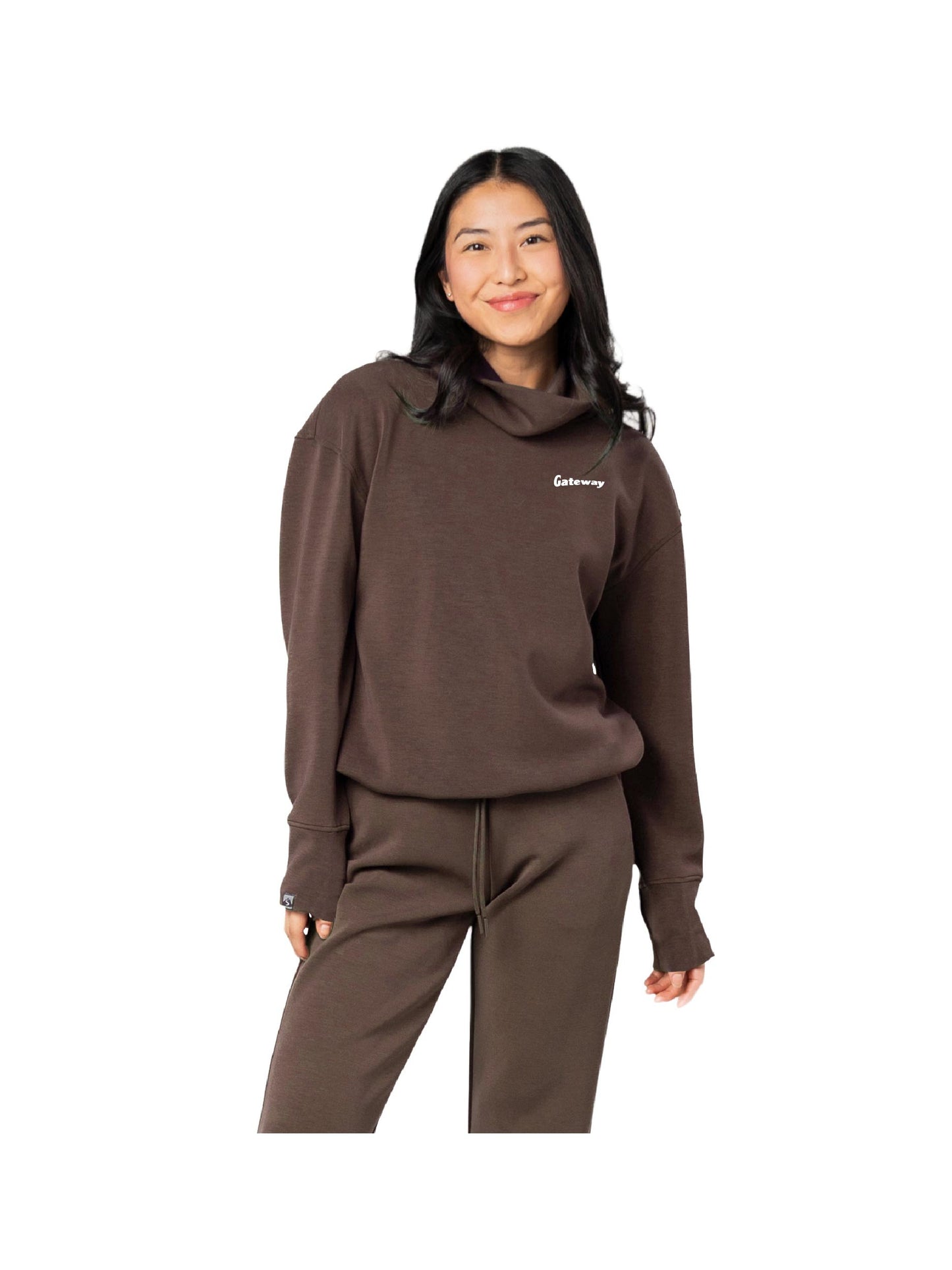 GW105. Women's Comfort Zone Super Soft Modal Blend Funnel Neck