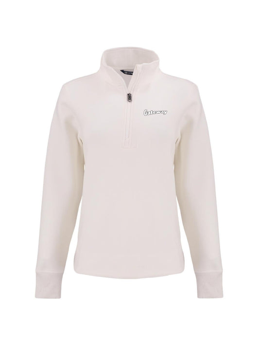 GW111. Cutter & Buck Roam Recycled Buttery-Soft Knit Womens Quarter Zip Pullover