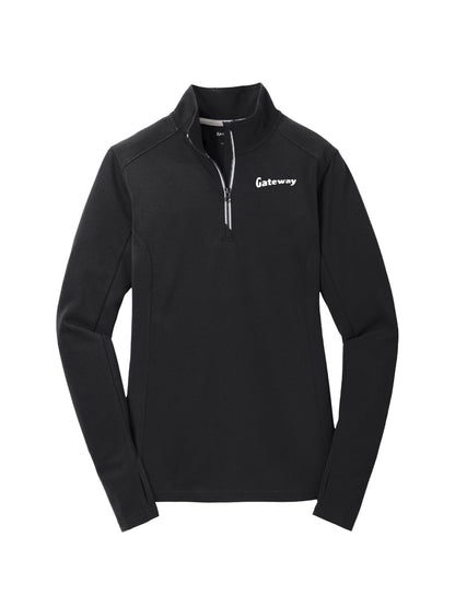 GW113. Sport-Tek Sport Women's Wick Textured 1/4-Zip Pullover