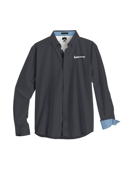 GW203. Men's Influencer 4-Way Strech Solid Woven Shirt