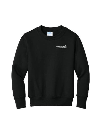 GSC400. Port & Co™ Youth Core Fleece Crewneck Sweatshirt