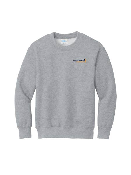 GSC400. Port & Co™ Youth Core Fleece Crewneck Sweatshirt