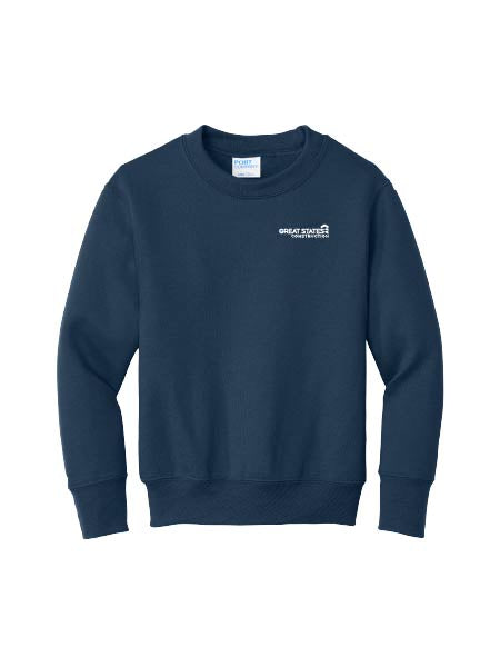 GSC400. Port & Co™ Youth Core Fleece Crewneck Sweatshirt