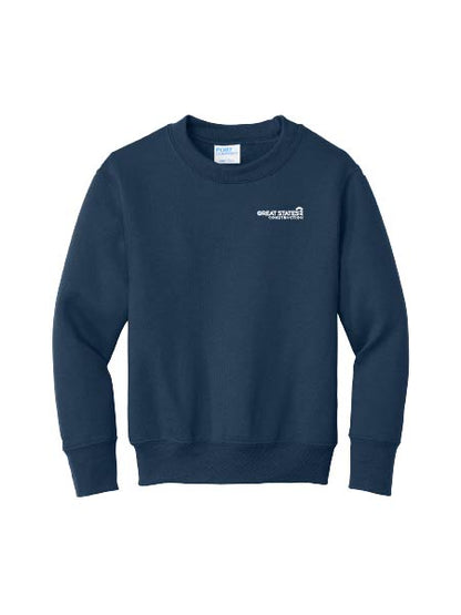 GSC400. Port & Co™ Youth Core Fleece Crewneck Sweatshirt