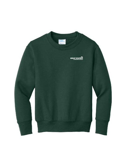 GSC400. Port & Co™ Youth Core Fleece Crewneck Sweatshirt