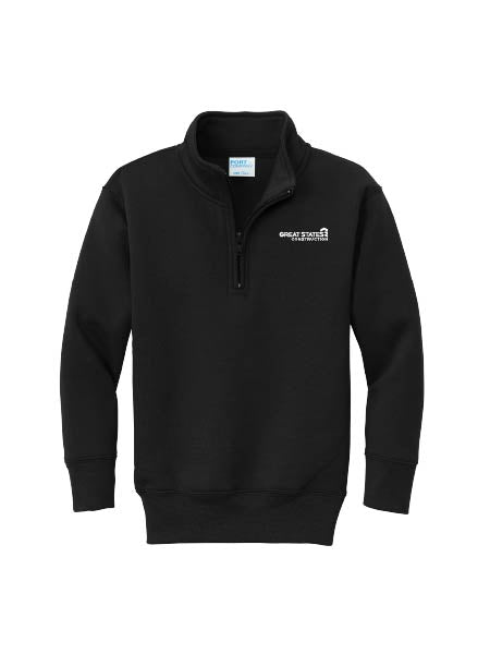 GSC403. Port & Co® Youth Core Fleece 1/4-Zip Pullover Sweatshirt
