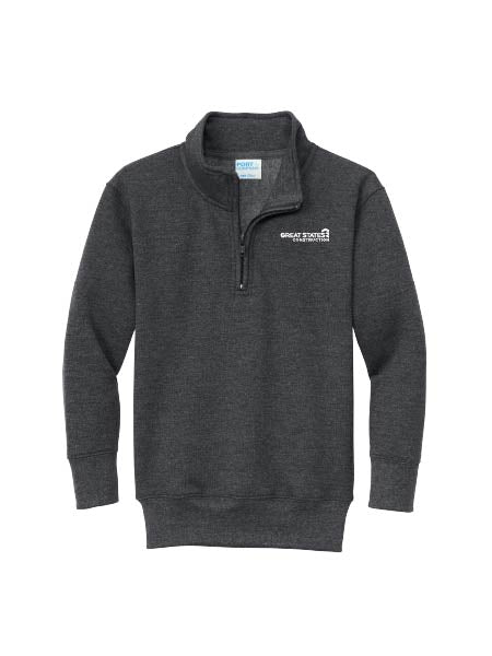 GSC403. Port & Co® Youth Core Fleece 1/4-Zip Pullover Sweatshirt