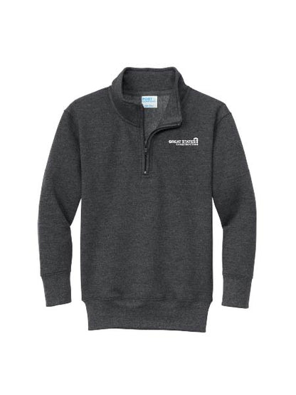 GSC403. Port & Co® Youth Core Fleece 1/4-Zip Pullover Sweatshirt