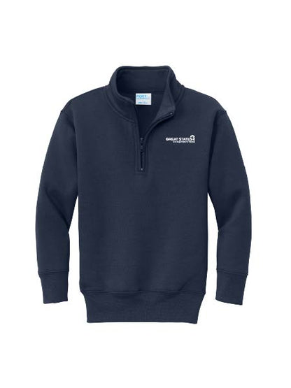 GSC403. Port & Co® Youth Core Fleece 1/4-Zip Pullover Sweatshirt
