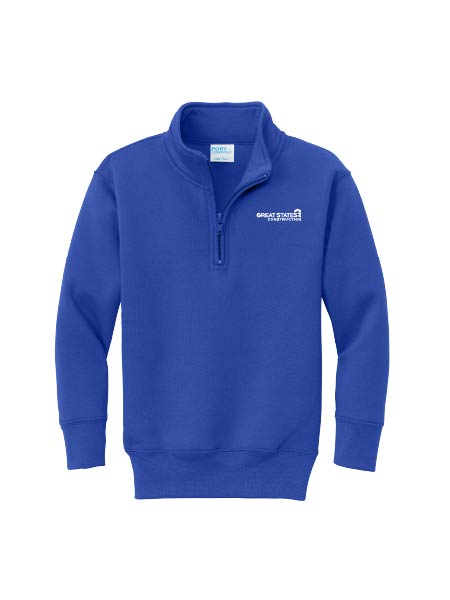 GSC403. Port & Co® Youth Core Fleece 1/4-Zip Pullover Sweatshirt