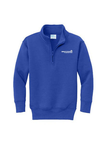 GSC403. Port & Co® Youth Core Fleece 1/4-Zip Pullover Sweatshirt