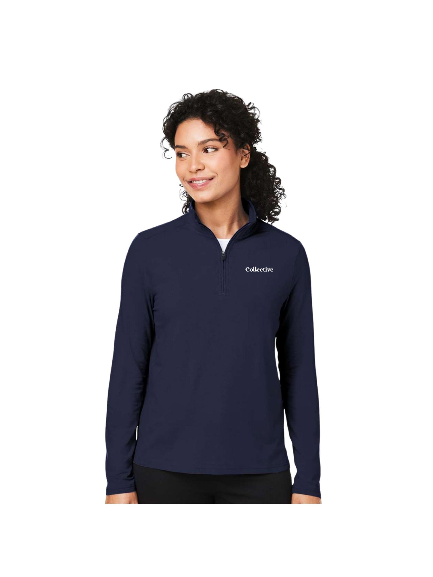 GSC145. Devon & Jones Women's Raleigh Stretch Quarter-Zip Pullover