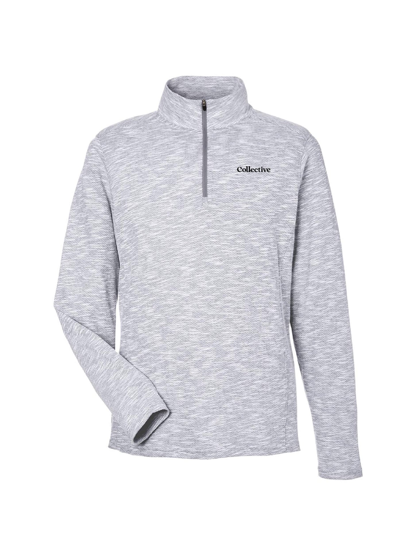 GSC259. North End Men's Eclipse Jacquard Quarter-Zip Pullover