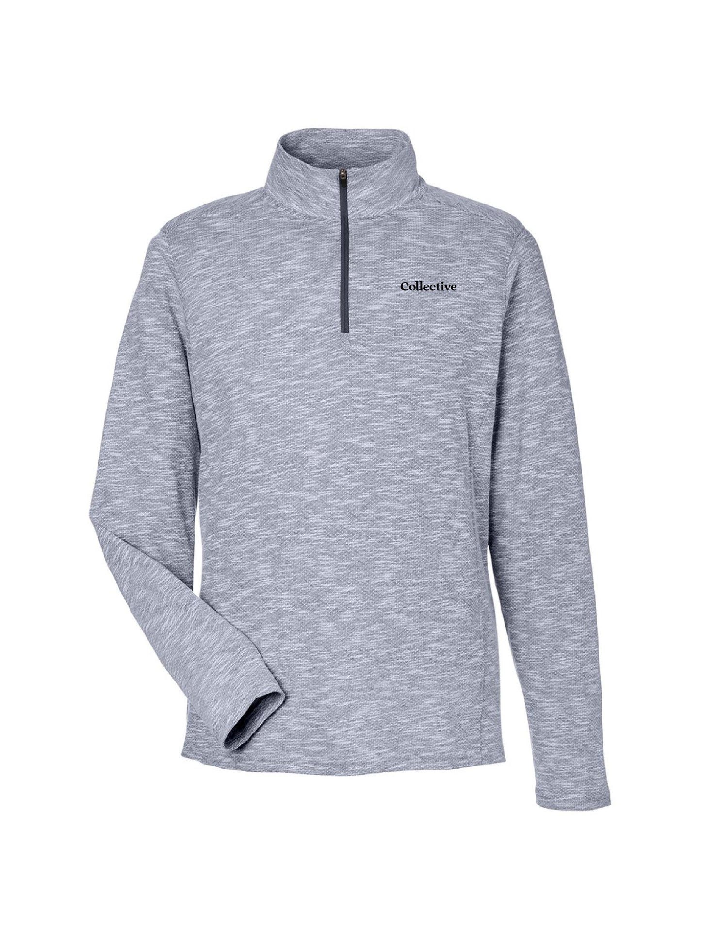 GSC259. North End Men's Eclipse Jacquard Quarter-Zip Pullover