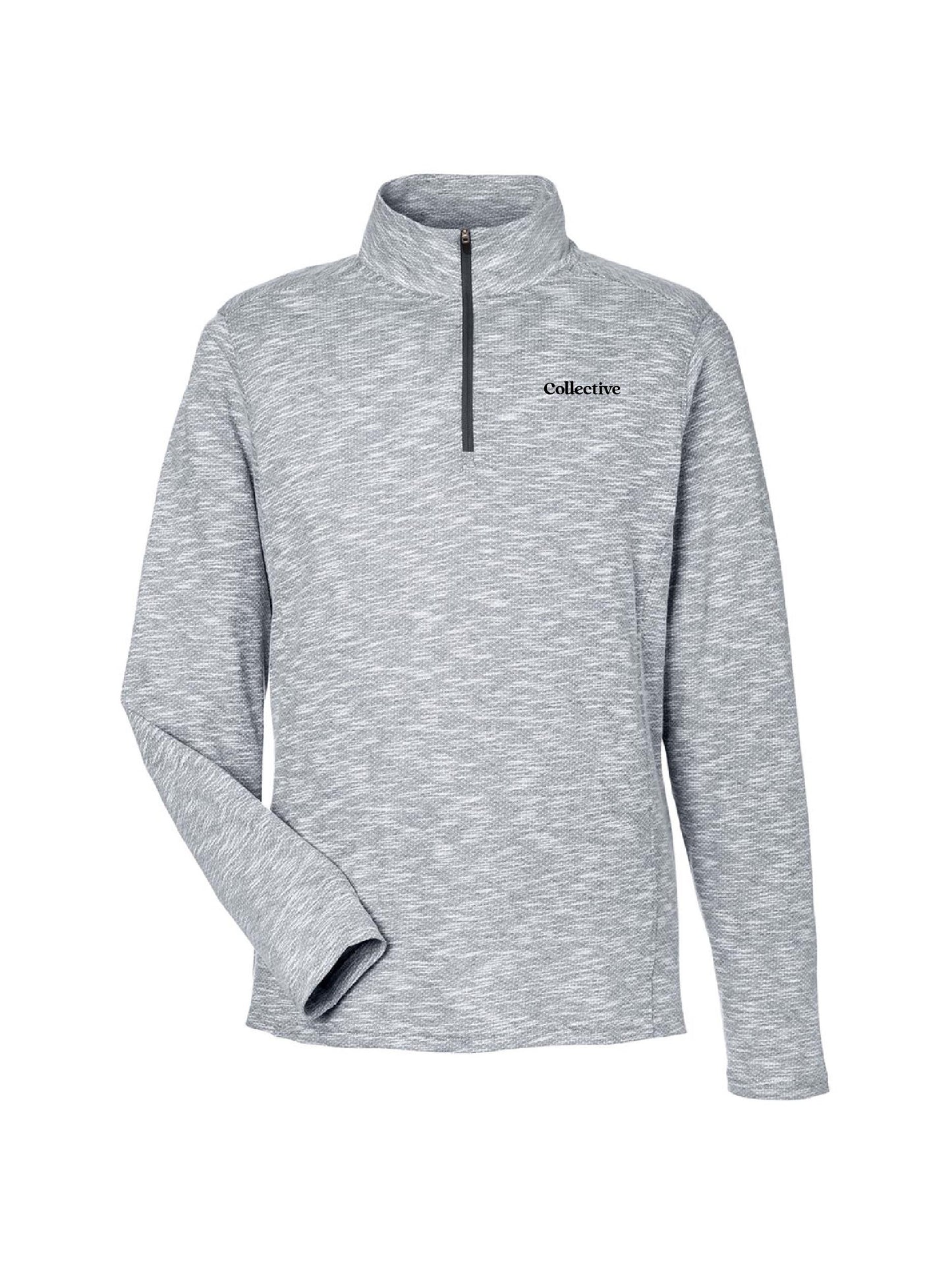 GSC259. North End Men's Eclipse Jacquard Quarter-Zip Pullover