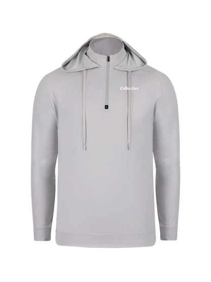 GSC263. Swannies Unisex Vandyke Quarter-Zip Hooded Sweatshirt