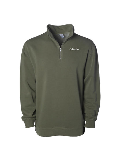 GSC300. Independent Trading Co. Unisex Pigment-Dyed Quarter-Zip Pullover
