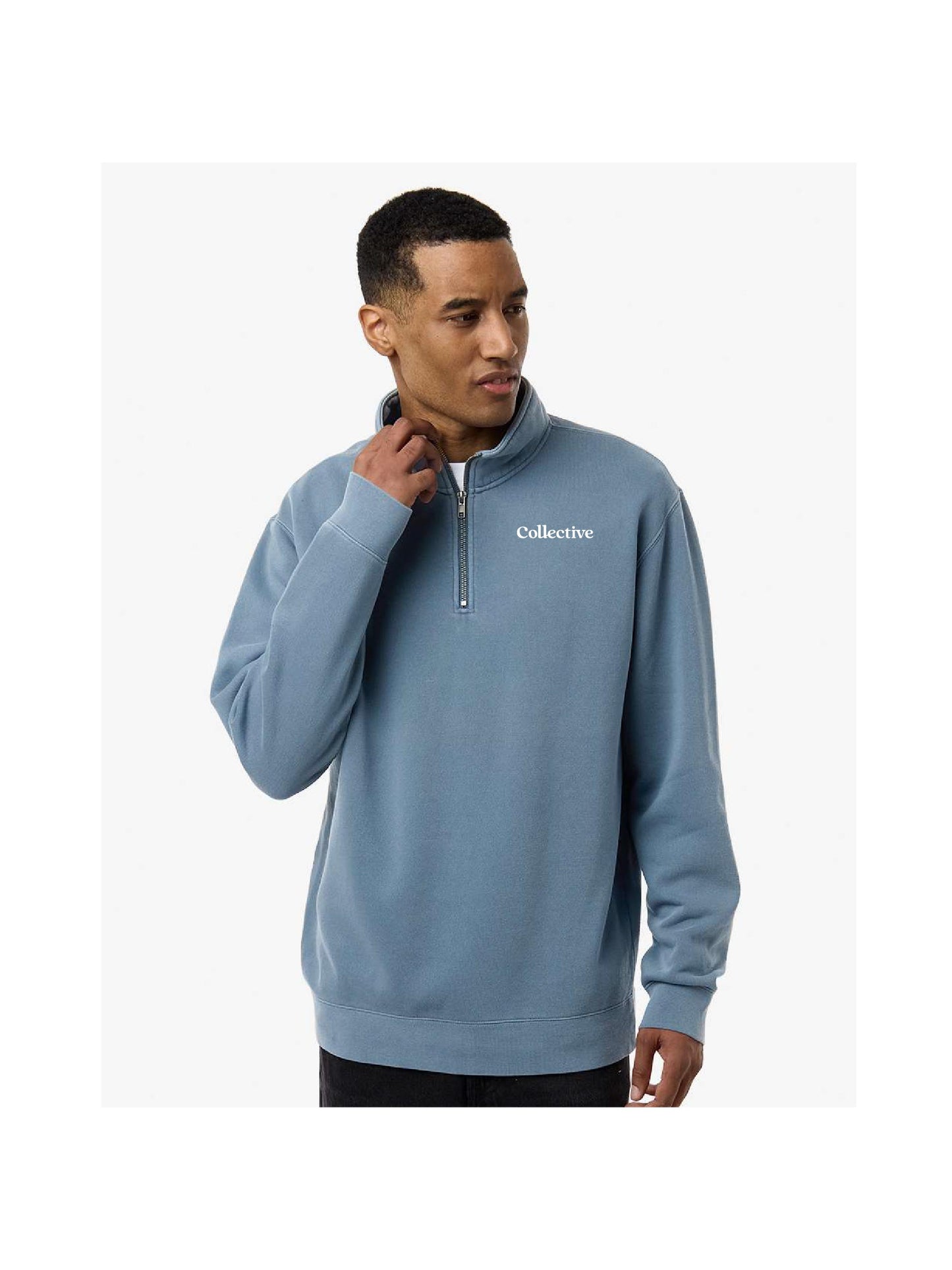 GSC300. Independent Trading Co. Unisex Pigment-Dyed Quarter-Zip Pullover