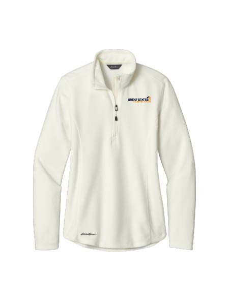 GSC128. Eddie Bauer® Ladies 1/2-Zip Microfleece Jacket