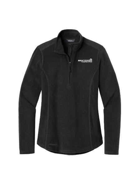GSC128. Eddie Bauer® Ladies 1/2-Zip Microfleece Jacket