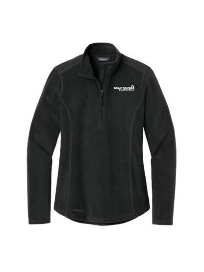 GSC128. Eddie Bauer® Ladies 1/2-Zip Microfleece Jacket