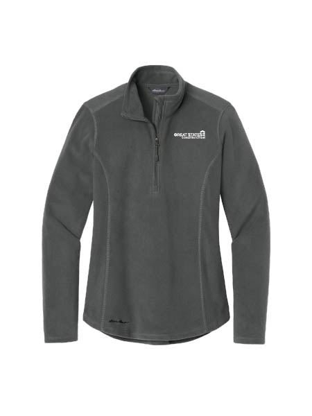GSC128. Eddie Bauer® Ladies 1/2-Zip Microfleece Jacket
