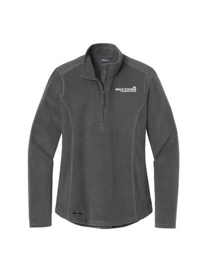 GSC128. Eddie Bauer® Ladies 1/2-Zip Microfleece Jacket
