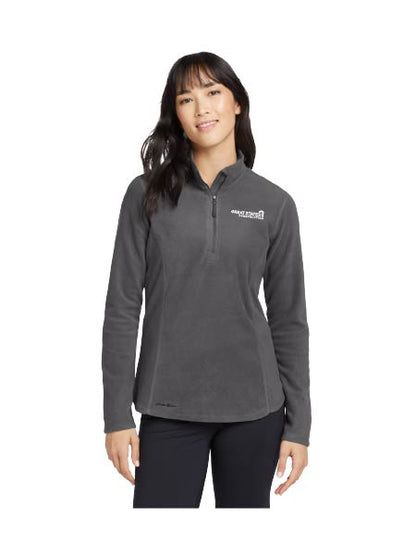 GSC128. Eddie Bauer® Ladies 1/2-Zip Microfleece Jacket
