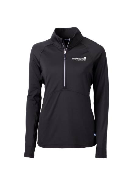GSC131. Cutter & Buck Adapt Eco Knit Stretch Recycled Women's Half Zip Pullover