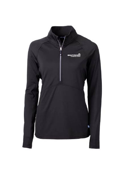 GSC131. Cutter & Buck Adapt Eco Knit Stretch Recycled Women's Half Zip Pullover