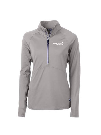 GSC131. Cutter & Buck Adapt Eco Knit Stretch Recycled Women's Half Zip Pullover